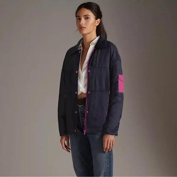 Anthropologie Maeve Puffer Shirt Jacket - Picture 2 of 8